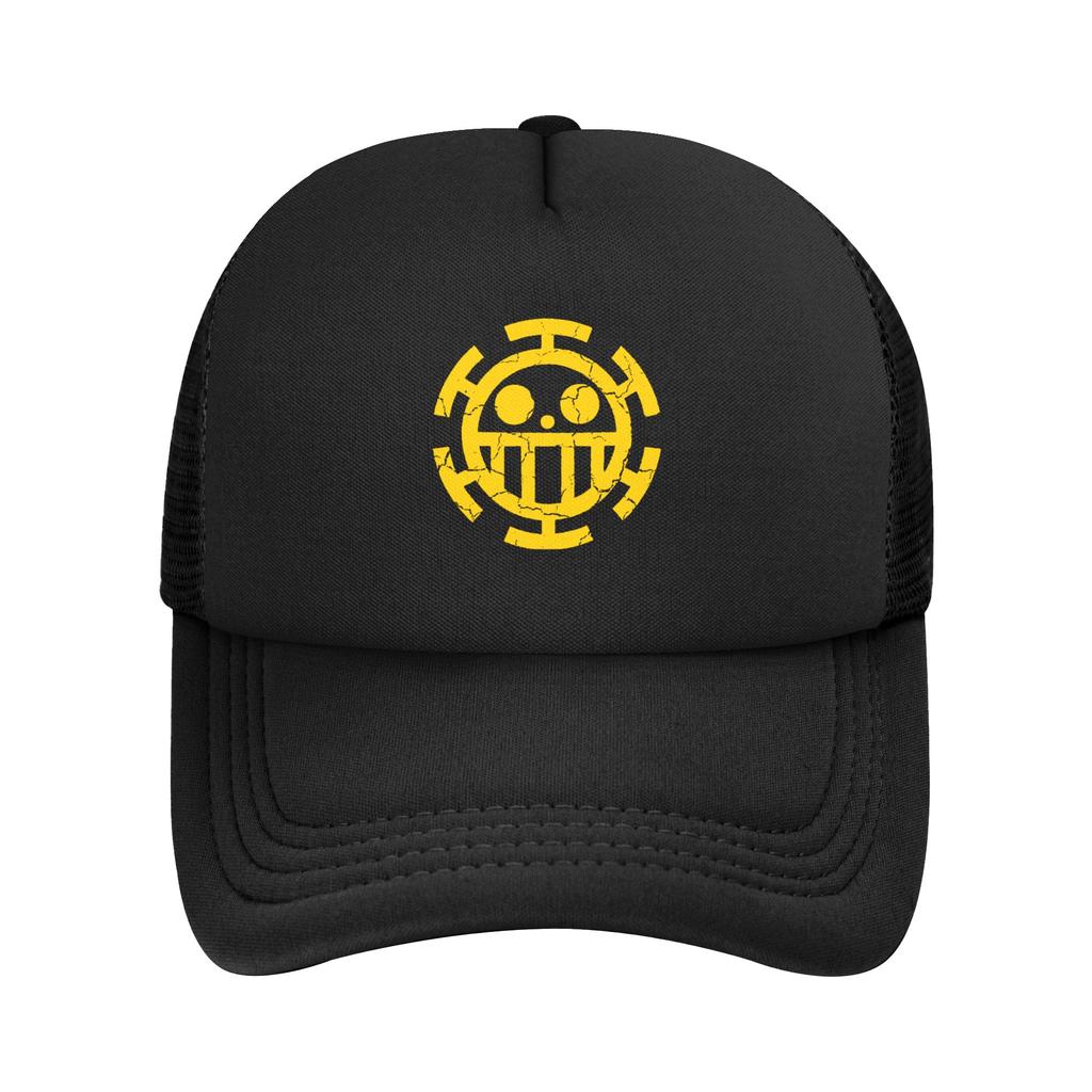 Mihawk  onepieces  Flag Trucker Hat Unisex Sport  Mesh Baseball Cap Polyester Adjustable Sports Cap