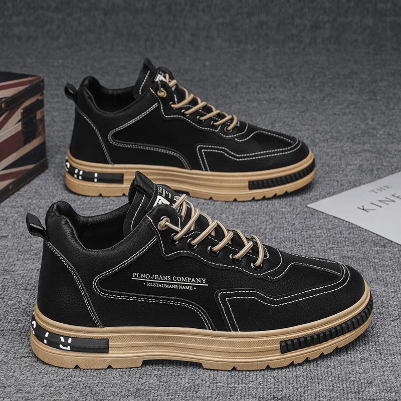 Men's Shoes Spring New Non-slip Wear-resistant Work Shoes Men's Trend Casual Tooling Shoes Mountaineering Sports Trendy Shoes