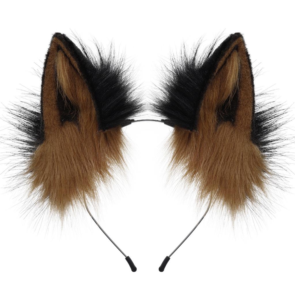 Plush Handmade Simulation Fox Ears Cosplay Cosplay Headgear Cat Ears Beast Ears Headband Hair Accessories