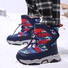 Осенне-зимние унисекс детские зимние кроссовки для мальчиков и девочек зимние ботинки с флисом для активного отдыха нескользящие зимние ботинки для девочек и подростков