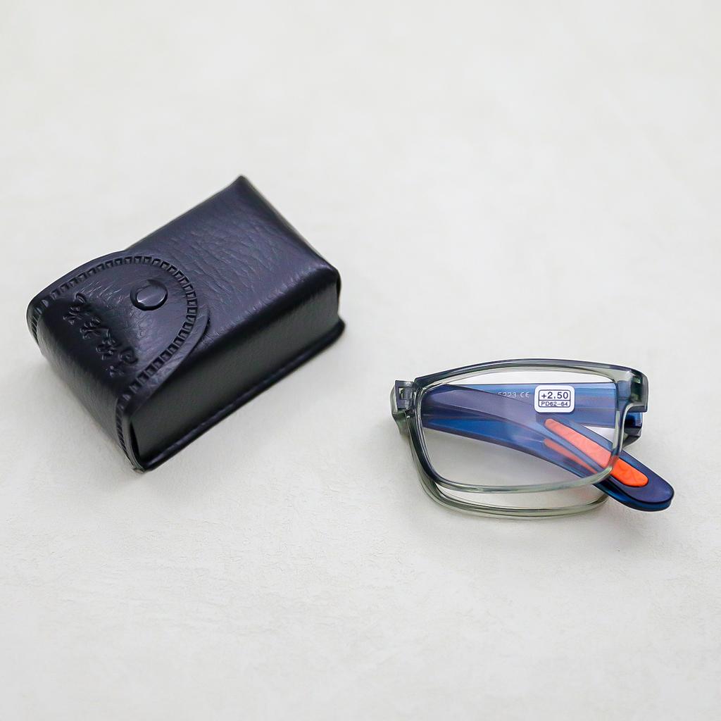 Складные очки для чтения для мужчин и женщин, классические очки, удобные в носке, удобно носить с собой, подарочный футляр для очков