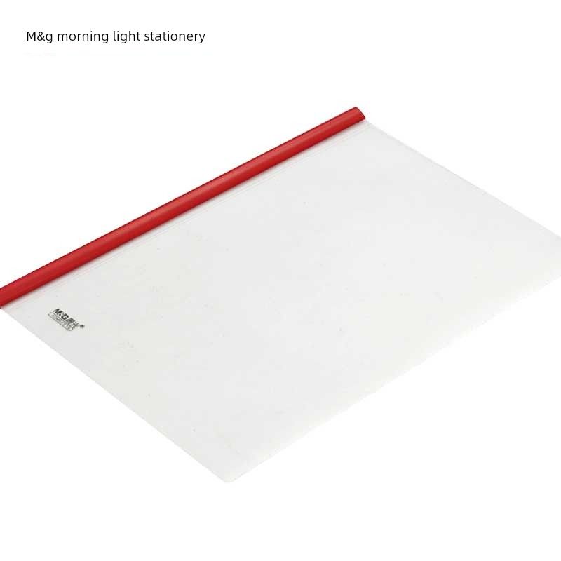 M & G Stationery Slide Grip Report Cover A4 Bar File Folder Transparent Folder 5mm Narrow Rod Single Page File Adm94519