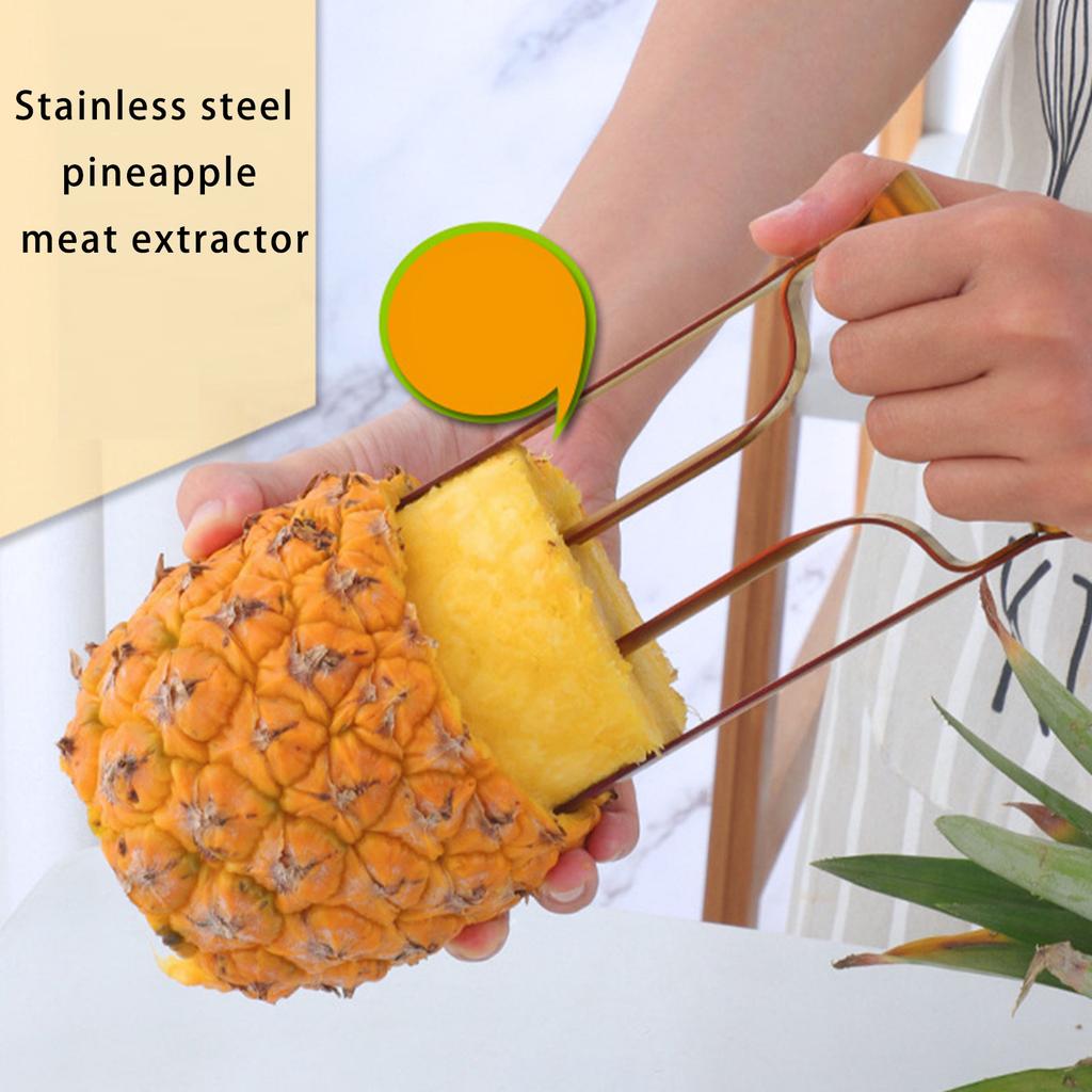 Stainless Steel Pineapple Peeler Corer Cutter Tool Portable Fruit Slicer Kitchen Tool Quick Pineapple Meat Picker
