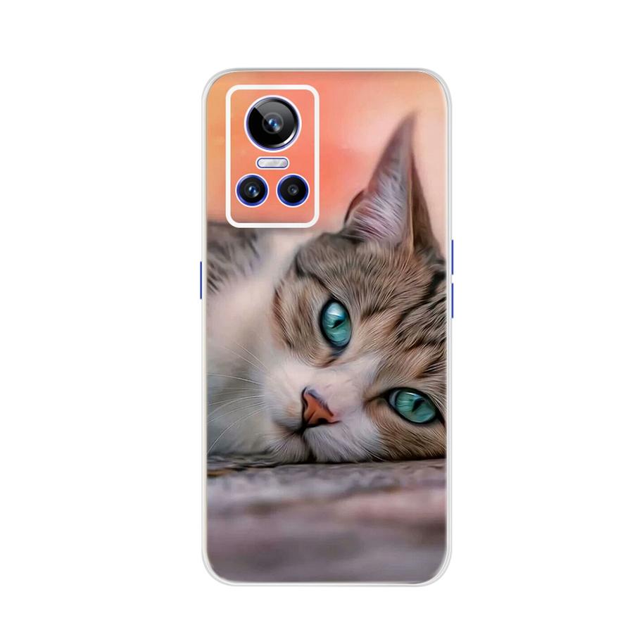 For Realme GT Neo3 Case Cover For Realme GT Neo 3 150W Bumper Soft Lovely Cat Wolf Silicone Phone Funda For Realme GT Neo3 Coque