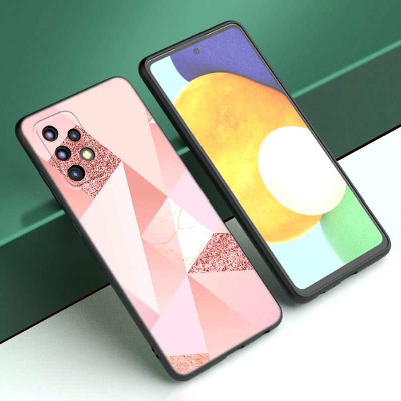 Чехол для телефона в стиле розового золота с любовью для Samsung A04 A21 A30 A50 A52 S A13 A14 A22 A23 A32 A53 A73 5G A11 A12 A31 A33 A51 A70 A71 A72