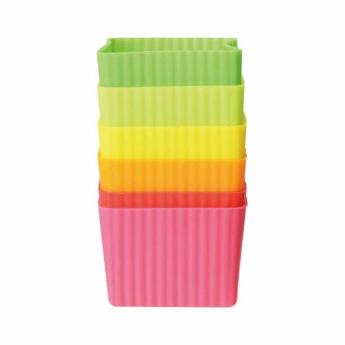 Ippinsha Silicone Cups, Set of 6, Microwave and Dishwasher Safe, Sugar Land, 34752-6
