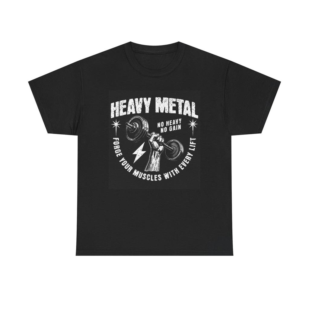 Men's and Women's T-shirts Heavy Metal Gym Lifting Graphic