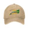 Винтажная бейсболка Ayrton Senna Brazil Helmet для мужчин и женщин, из потертого денима, солнцезащитная, для путешествий, на все сезоны, мягкая шапка