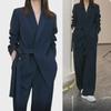 2024 Spring/Autumn Plus Size Sister-in-Law Style Loose Wide-Leg Pants Two-Piece Suit for Women