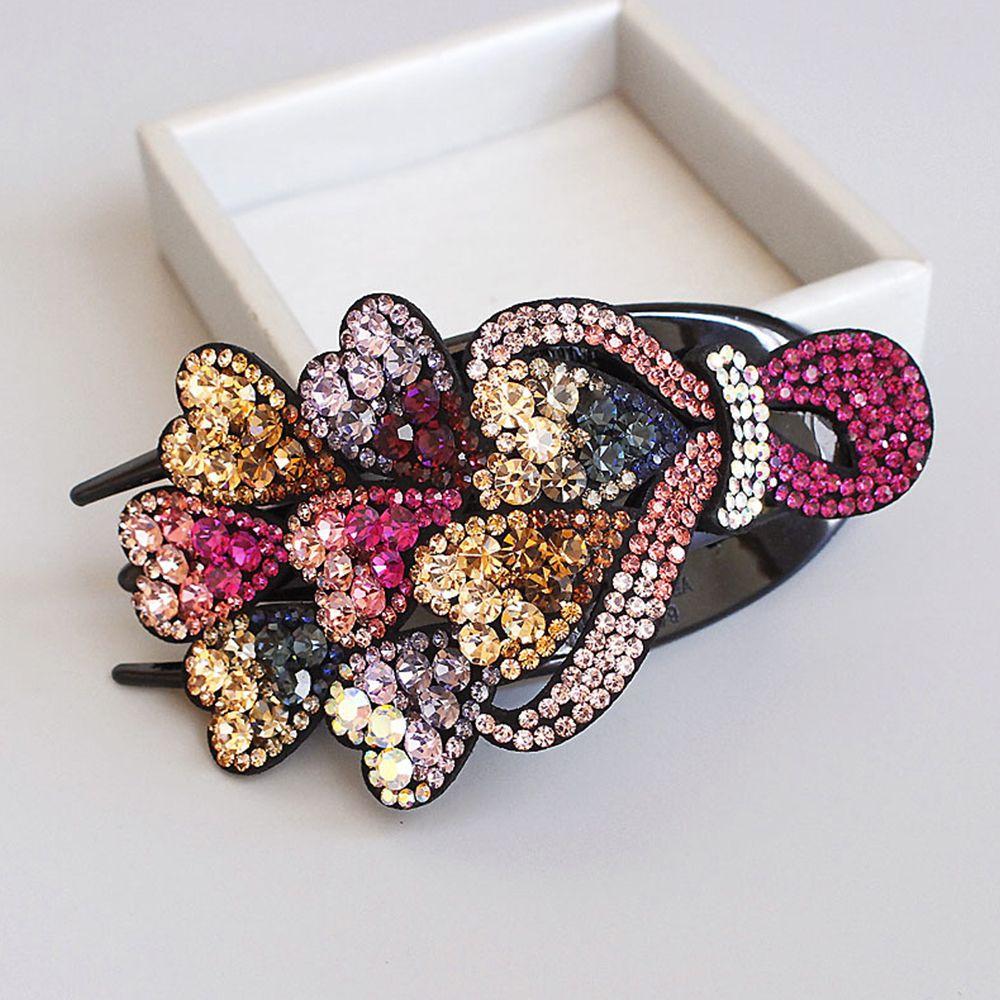 Темпераментная леди стразы аксессуары для волос заколка-уточка женская заколка для волос в корейском стиле
