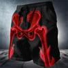 Boxing Muay Thai Shorts Pants 3D Print Training Vintage Skull Skeleton Ghost Unisex Men Women Quick Dry Fitness Gym Sport Workout Casual Streetwear