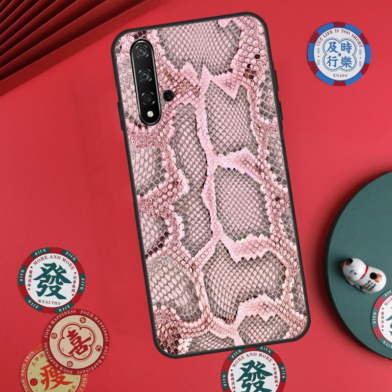 Принт под змеиную кожу Для Huawei Nova 12s 7i 8i 11i 12i Y73 Y70 Y90 Y60 Y72 Y61 Y91 9 10 SE P30 Pro P40 Lite Чехол