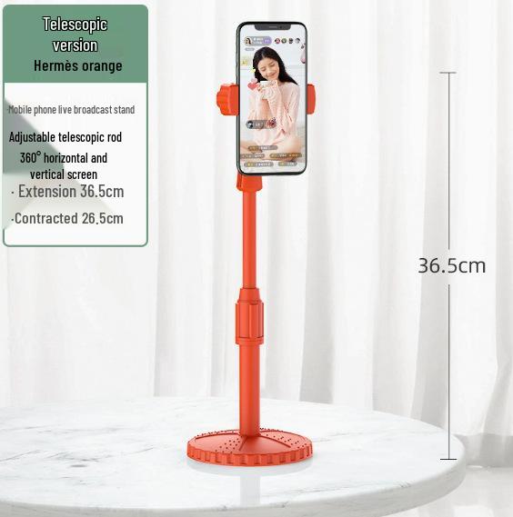 360° Rotating Telescopic Desktop Stand for Live Streaming & Photography