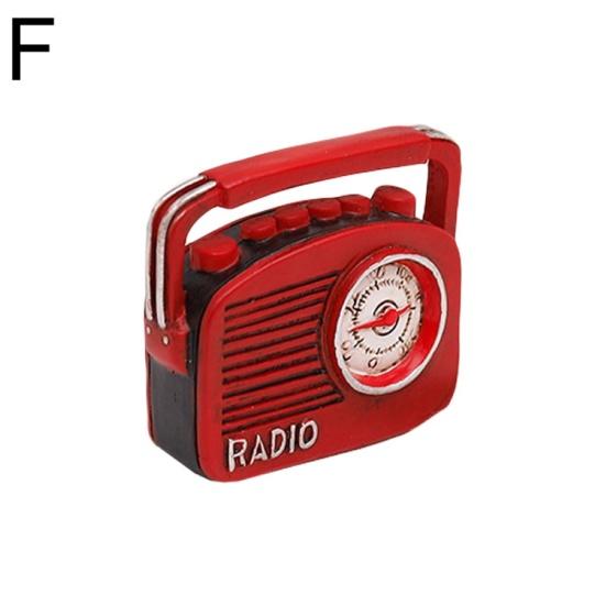 Винтажная Статуя Радио Пианино Камера Смола Модель Ремесло Украшение Бар Домашний Декор