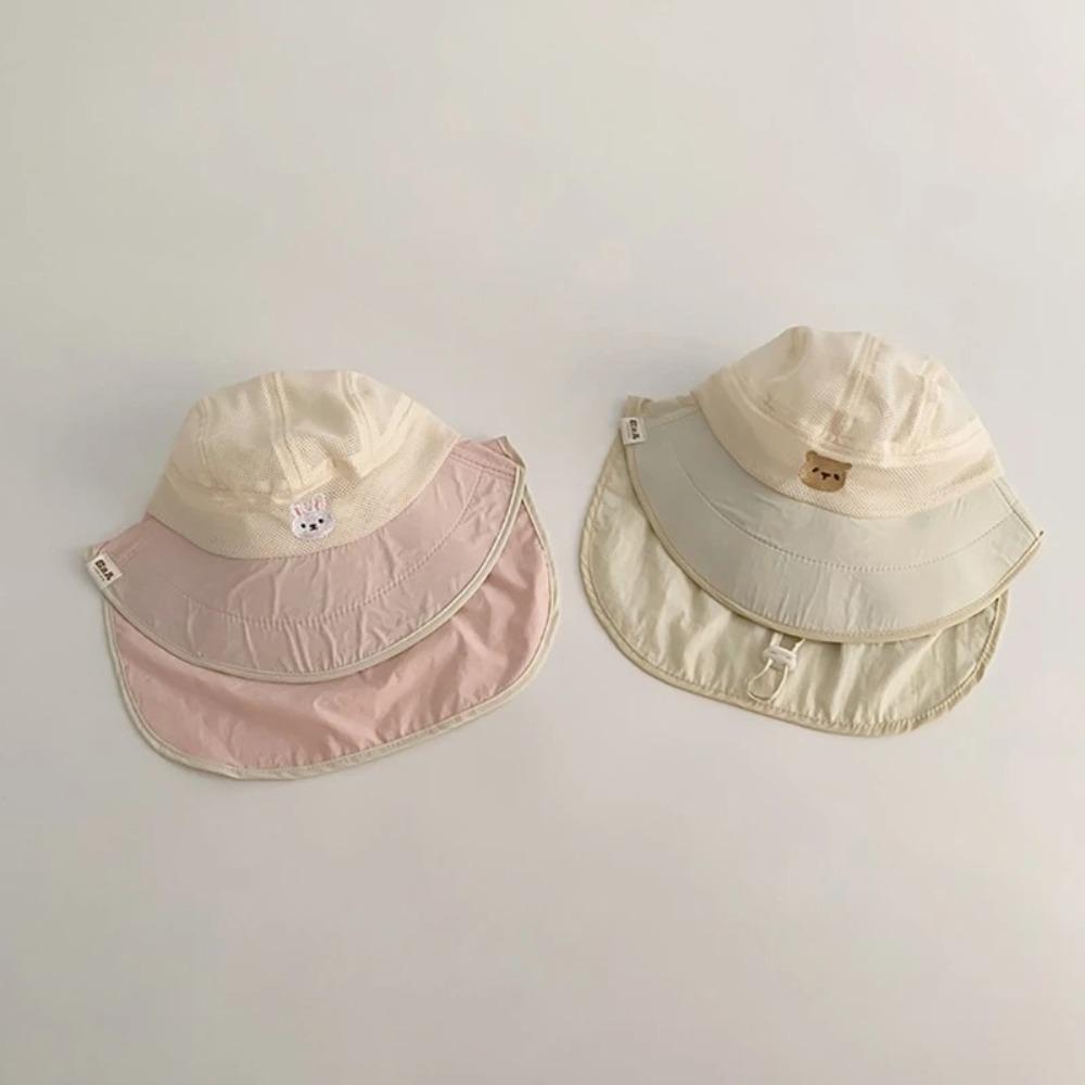Панама с мягкими полями и защитой шеи, милая панама-ведро, детская унисекс