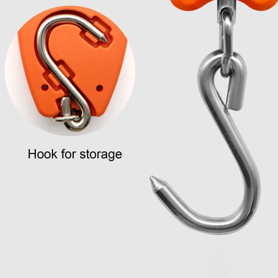 Портативные весы с крючками, 200 кг/50 г, высокая безопасность, легко читаемые, компактные электронные подвесные весы прямого типа, промышленные весы