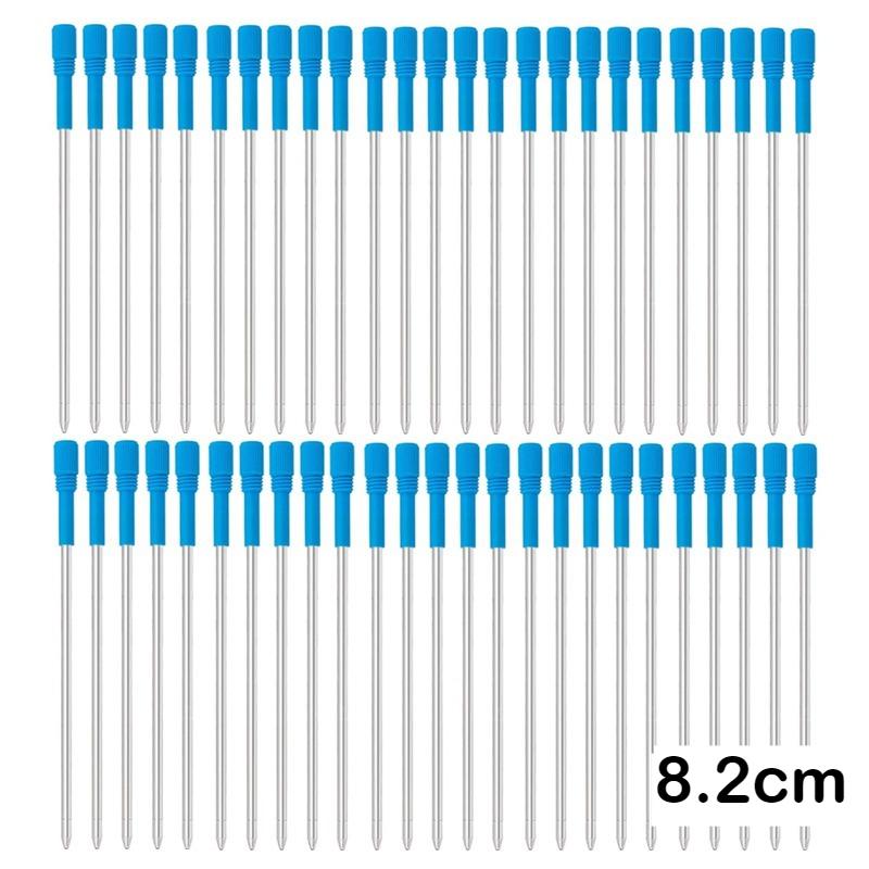 5/10/50 PCS Ballpoint Pen Refills Metal 82mm Pen Refill Black Blue Pen Refills Gifts Office School Supplies Stationery