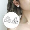 My Shape Модные Серьги-Гвоздики из Нержавеющей Стали Цветок Жизни Кельтский Узел Викинги Маленькие Серьги для Женщин Девушек Ювелирные Изделия Подарки