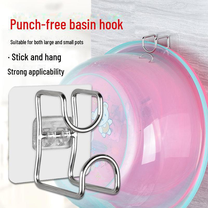 Стойка для фена из нержавеющей стали без перфорации для хранения в ванной или туалете