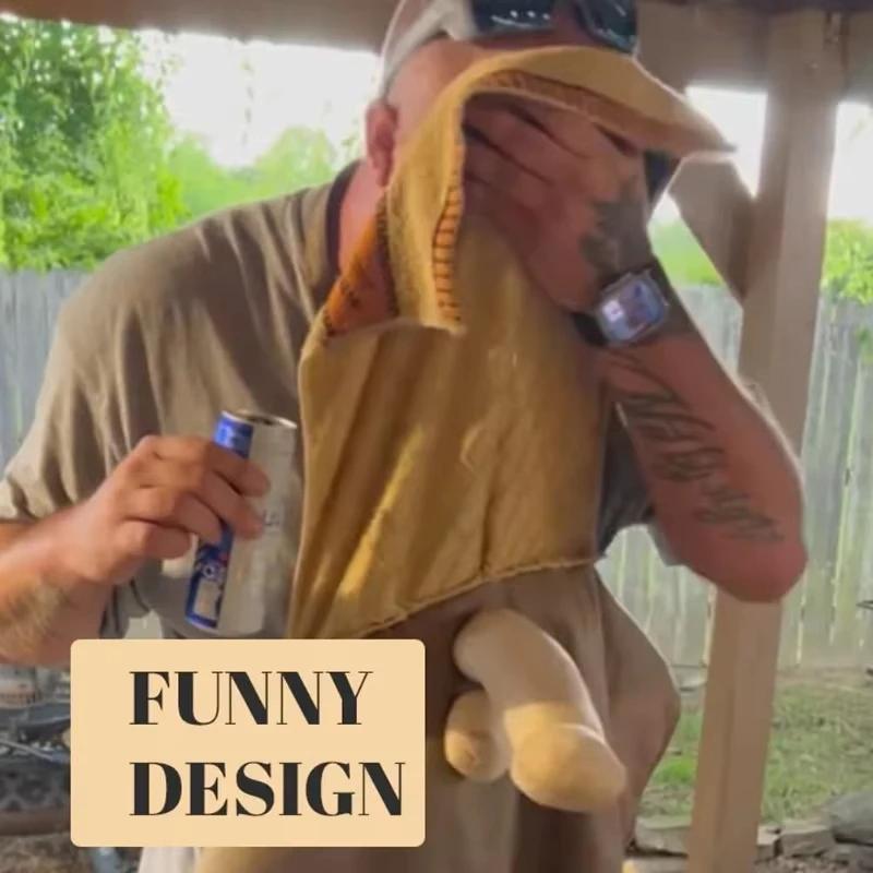 Фартук для барбекю без рукавов с приколом от шеф-повара, потайные карманы, сюрприз, кухонный фартук, креативный фартук для готовки с приколом про мужские органы