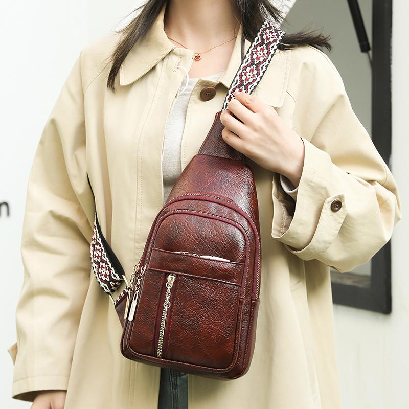 Женская нагрудная сумка, сумка на пояс, винтажная сумка через плечо