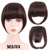 Fringe Bangs Synthetic Hair Extensions Clip In Bangs 6 Inch Short Straight Hairpiece Front Neat Bang Two Side Blonde