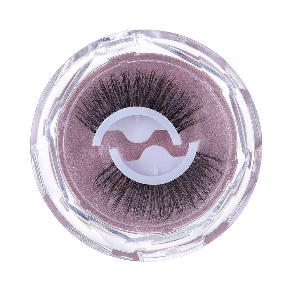 Fake Eyelashes No Glue Needed Thick Natural Curly Reusable 3D Mink Self-adhesive False Eyelashes