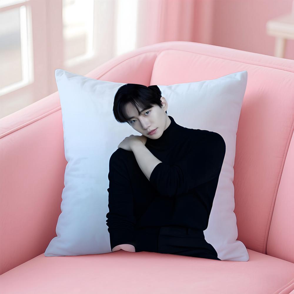 singer charismatic JJunho Cushion Cover Pillow Case Soft Skin Friendly Fabric  Concealed Zipper