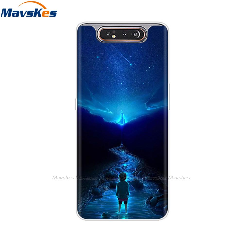 Чехол для Samsung Galaxy A80 A805 Силиконовый Мягкий ТПУ Чехол для Телефона Для Samsung A80 2019 A 80 GalaxyA80 A805F A805 SM-A805F/DS Обложка