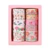 12Pcs/Set Japanese Style Washi Tapes Masking Tape Washi Stickers Scrapbooking Adhesive DIY Decorative Stationery School Supplies