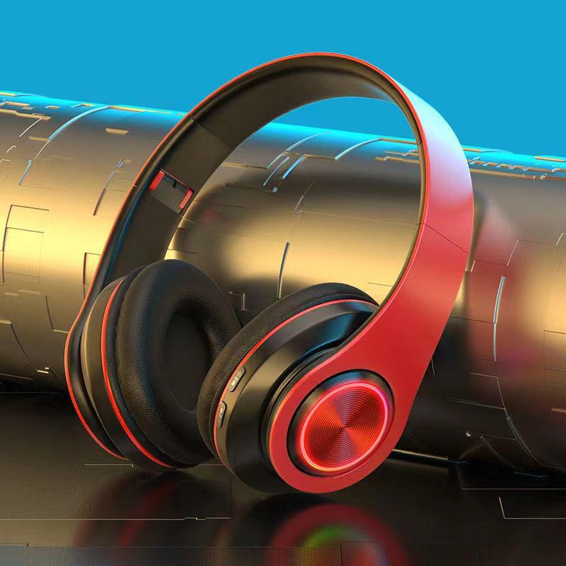 B39 Светодиодная беспроводная стереогарнитура Bluetooth с оголовьем и слотом для карты