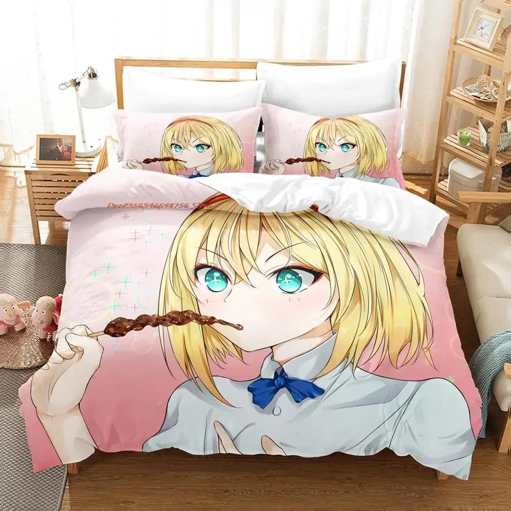 I Wonder Egg Priority Комплект постельного белья Single Twin Full Queen King Size Комплект постельного белья для взрослых и детей Спальня Пододеяльники Наборы Аниме Кровать