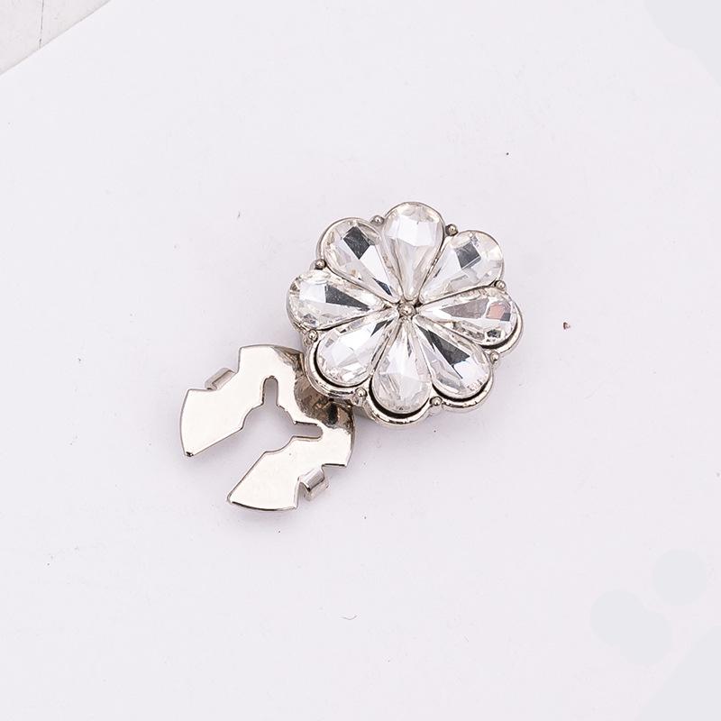 Декоративные запонки и пуговицы для воротника с цветными стразами