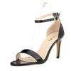 Women Open Toe Ankle Strap Sandals Stiletto Elegant Wedding Party Dress Shoes 9cm Mid High Heels Summer Classic Sexy Pumps