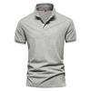 Solid Business Social 100% Cotton Polo Shirt For Men Casual Basic Polo Shirts Summer Quality Tops Men Short Sleeve Mens Polos