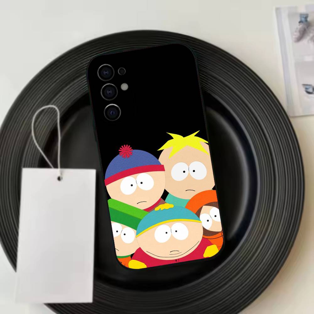 Funny South Park C-Cartoon Phone Case For Samsung S25,S24,S21,S22,S23,S30,Ultra,S20,Plus,Fe,Lite,Note,10,Black Cover