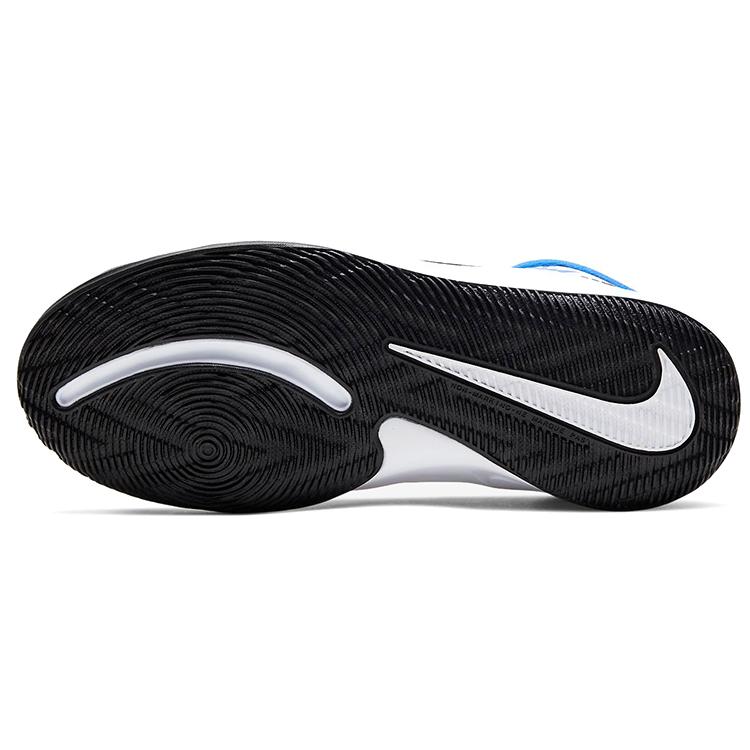 Nike Кроссовки для баскетбола Team Hustle D 9, износостойкие, дышащие, средней высоты, для выступлений, Черно-бело-синие CW5815-100