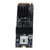 5Gbps Type E USB 3.1 Front Panel Socket M.2 M Key PCIe to USB 3.1 Front Expansion Card Adapter for Motherboard