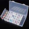 Fashion Plastic 28 Slots Nail Art Tools Jewelry Beads Storage Box Case Organizer