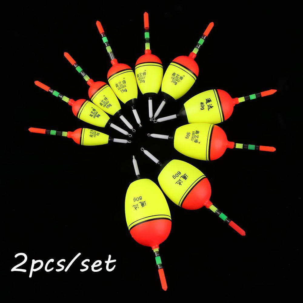 2pcs New Bobber Plastic Fishing Night Float Eva Foam Light Stick Ball Boia