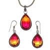 Tourmaline Set Gemstone Gift Wedding Party Bi-Color Pendant,Earring,Ring