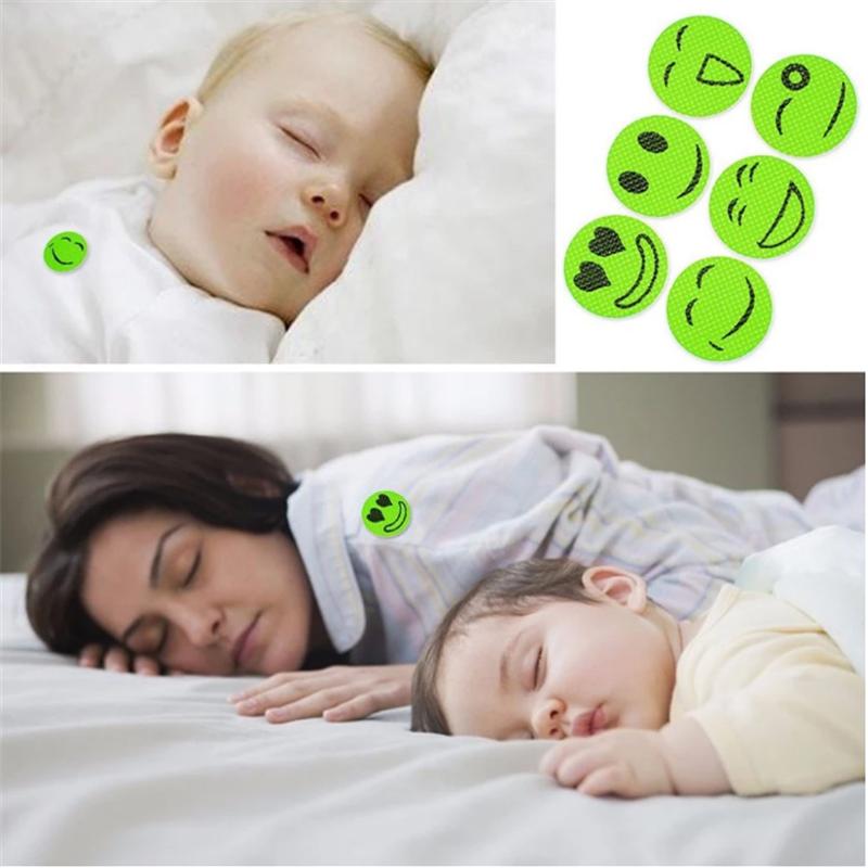 60 шт. Наклейки от комаров Сделай сам Отпугивающие наклейки Патчи Мультяшное улыбающееся лицо Отпугиватель KTY