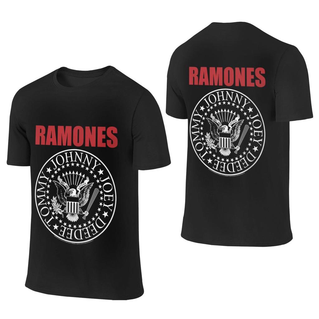 Ramones Футболка с двусторонним принтом для свиданий, для активного отдыха, нишевая, базовая
