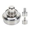 Alcohol Lamp Burner 304 Stainless Steel Explosion Proof Leakproof Metal Alcohol Burner for Laborator