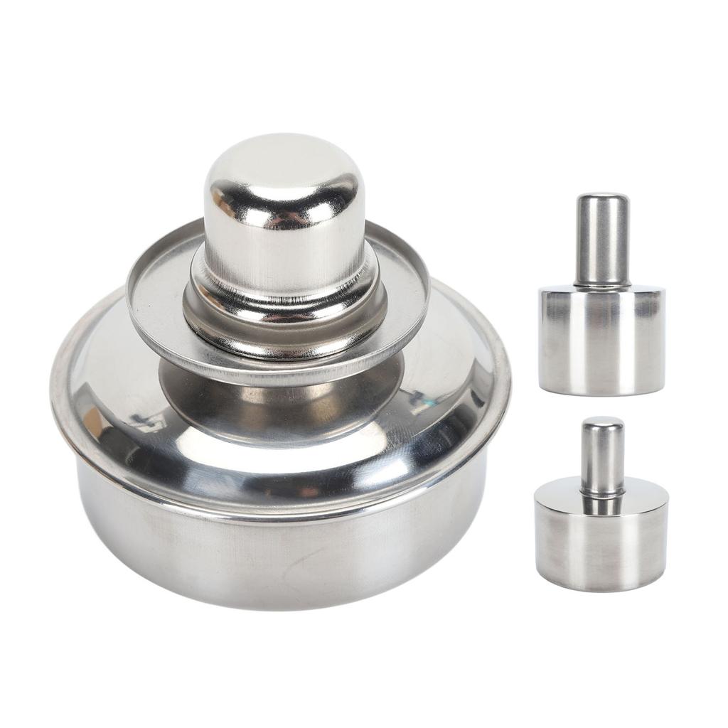 Alcohol Lamp Burner 304 Stainless Steel Explosion Proof Leakproof Metal Alcohol Burner for Laborator