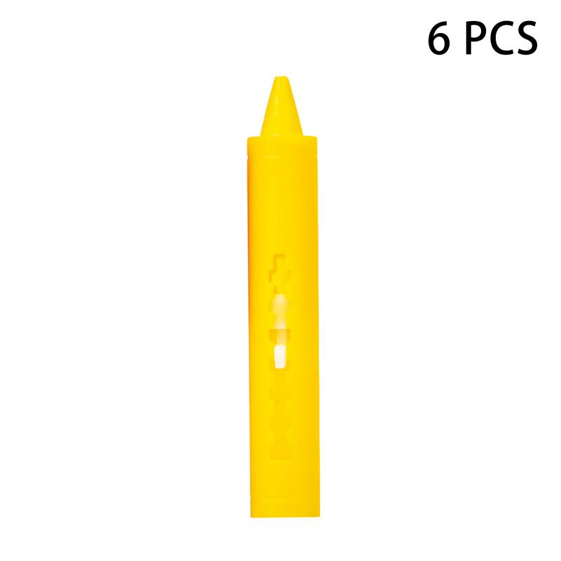 6 шт. Моющиеся мелки для ванны, Разноцветные рисунки в ванной, Легко смываемые мелки, Детская разноцветная забавная художественная игрушка, Мелок для граффити в ванной