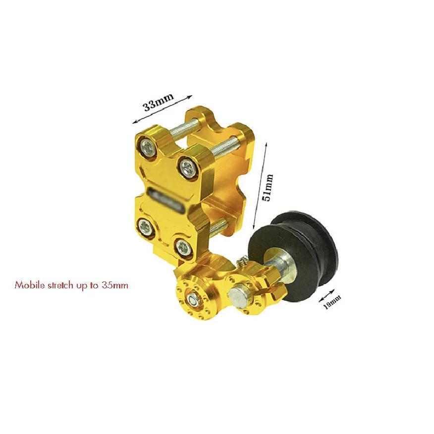Motorcycle Universal Adjustment Accessories Adjuster Wheel Chain Tensioner Roller Tightener for Motorbike Motocross Chopper ATV