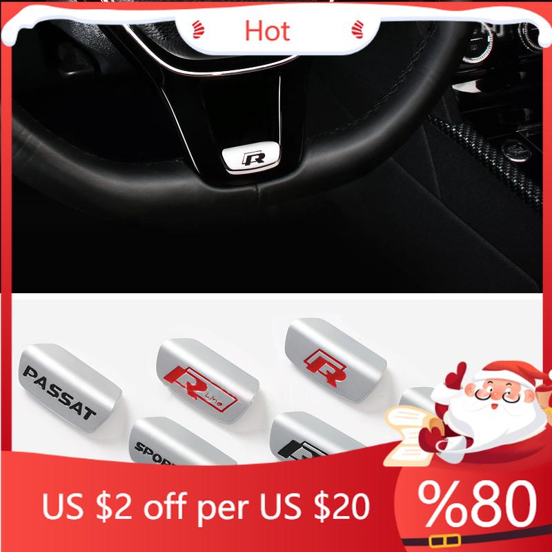 2026 Новые Для VW VOLKSWAGEN 3D Металлические Значки R R line GTI Накладки на Руль Наклейки Авто Стайлинг Для VW Golf GTI Sportsvan Sagit