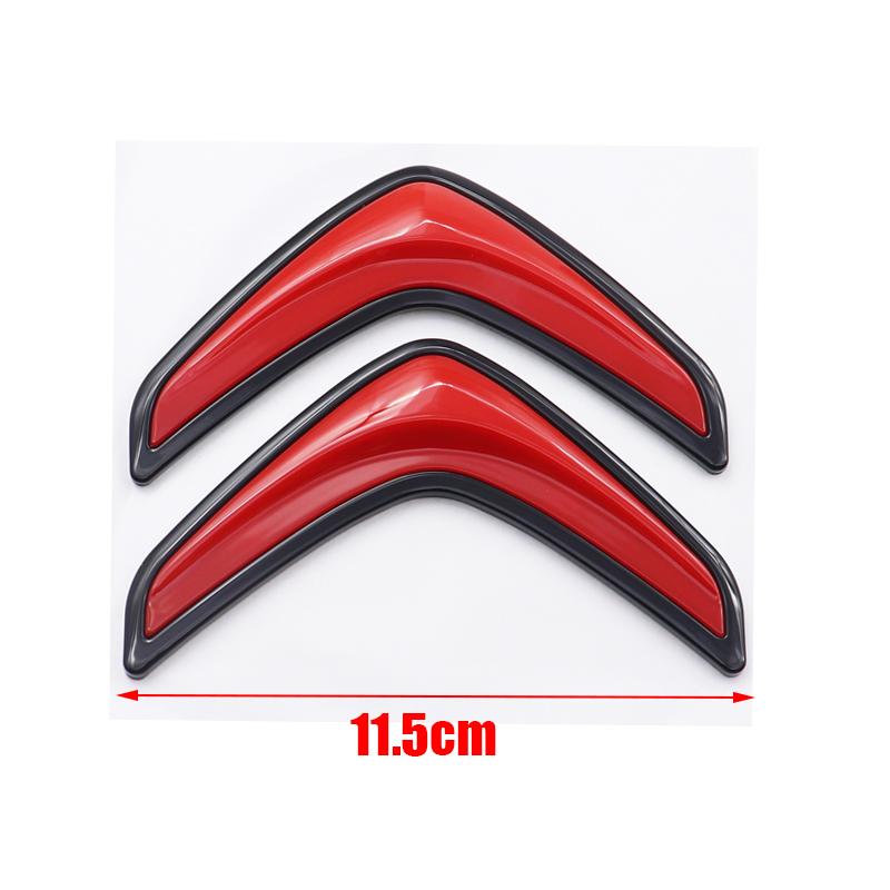 1pcs ABS new 8.1cm 11.5cm Citroen Car Rear Bumper tail door trunk car rear Emblem sticker styling Accessories