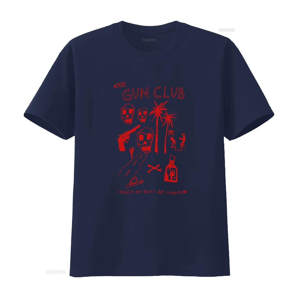 Vintage The Gun Club Band Skull Print Cotton T Shirt For Fans All Sizes Available Vintage Washed Top For Everyday Wear
